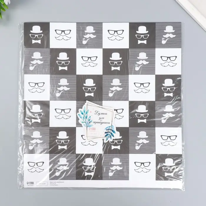 Двусторонняя бумага для скрапбукинга «Арт Узор. Харизма и стиль», 180 г/м², 30.5×32 см