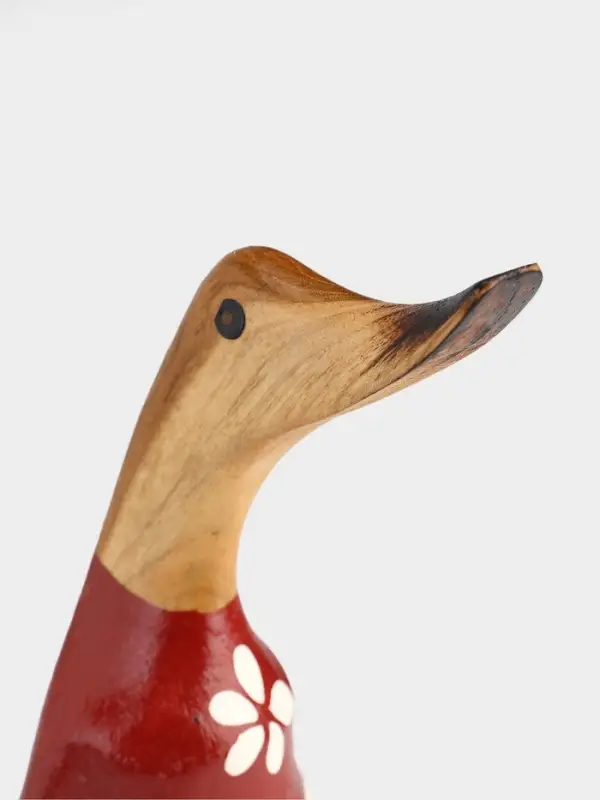 Сувенир &laquo;Утка в цветочек&raquo;, 25 см, дерево