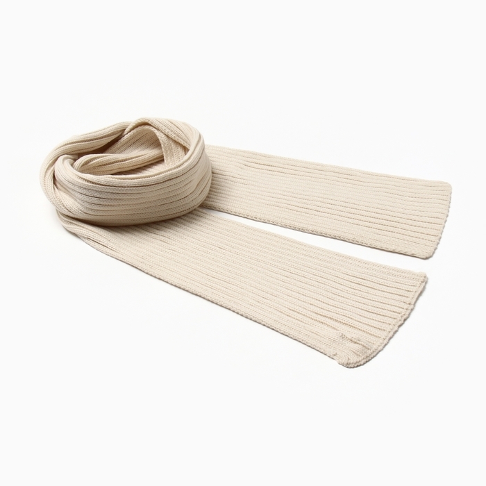 Шарф женский MINAKU, цвет молочный, 180*18 Шарф женский MINAKU, цвет молочный, 180*18