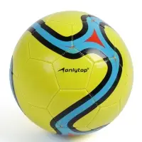 Футбольный мяч ONLYTOP, машинная сшивка, 32 панели, р. 5, PVC, жёлтый