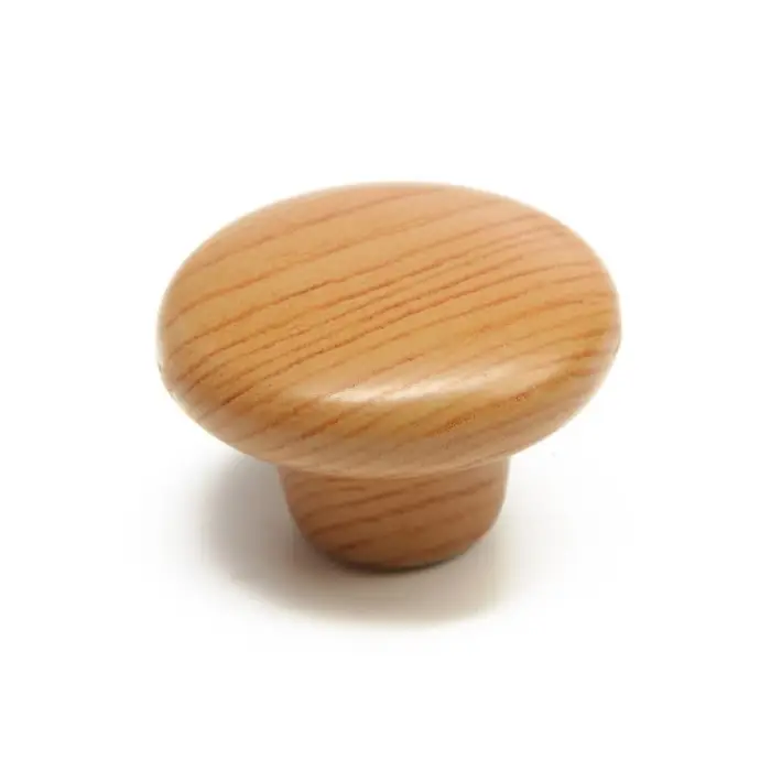 Ручка-кнопка CAPPIO, d=33 мм, пластик, цвет дерево