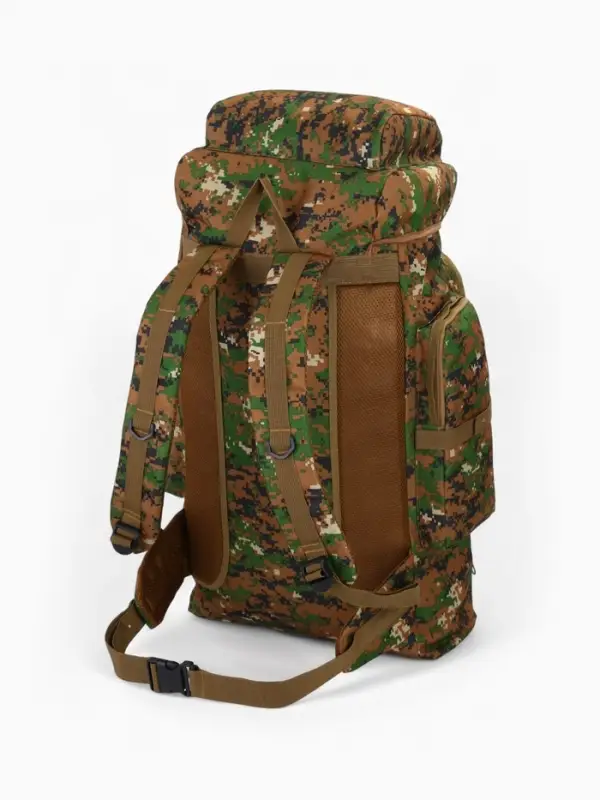 Рюкзак тактический туристический Adventure, 70 л, с карманами, расцветка пиксели, зелёный