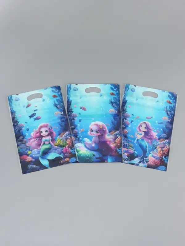 Пакет подарочный, с zip-lock застежкой, Пакет подарочный, с zip-lock застежкой, "Русалочка", 15х23 ± 1см МИКС
