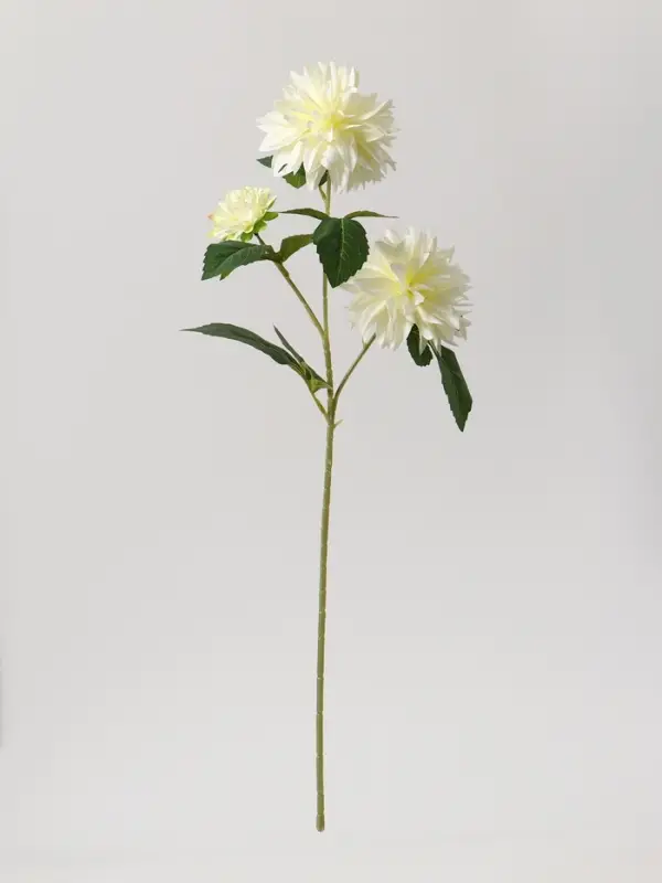 Цветы искусственные &laquo;Георгин садовый галант&raquo;, 11&times;61 см, белые