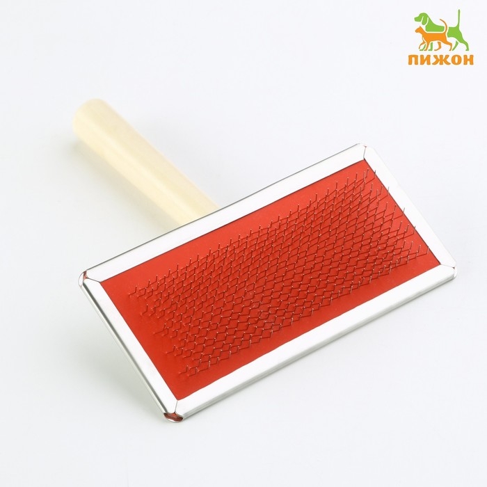 Пуходерка Wood большая узкая без капель, деревянная ручка, 12 х 13 см, микс Пуходерка Wood большая узкая без капель, деревянная ручка, 12 х 13 см, микс