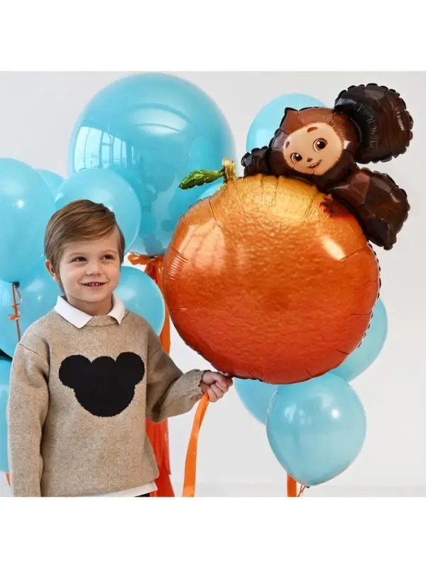 Воздушный шар фольгированный 26" &laquo;Чебурашка на апельсине&raquo;