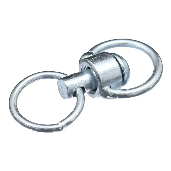 Вертлюг с кольцом, малый,(дл. 6 см, ширина-3 см, дл. кольца 3.7 см, толщина проволоки 0.3 см)