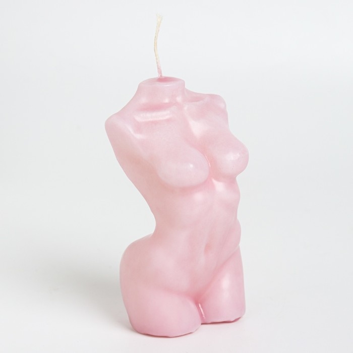 Свеча фигурная ароматическая  Свеча фигурная ароматическая "Женский силуэт", 9,5х4,5 см, пион