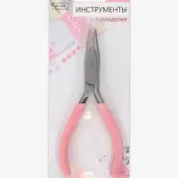 Тонкогубцы для рукоделия, 12.5&times;6.5 см, розовые