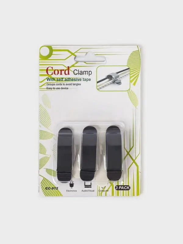 Держатели для проводов, набор 3 шт., на 3 провода, МИКС