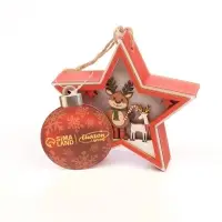 Ёлочная игрушка &laquo;Оленёнок&raquo; 12&times;12 см, подвеска, от батареек AG10&times;3, свечение тёплое белое