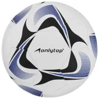 Футбольный мяч ONLYTOP, машинная сшивка, 32 панели, р. 5, PVC, МИКС