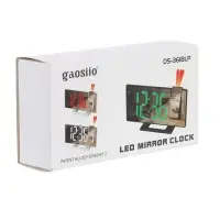 Часы-будильник электронные настольные с проекцией на потолок, 18.4&times;7.5 см, белая индикация