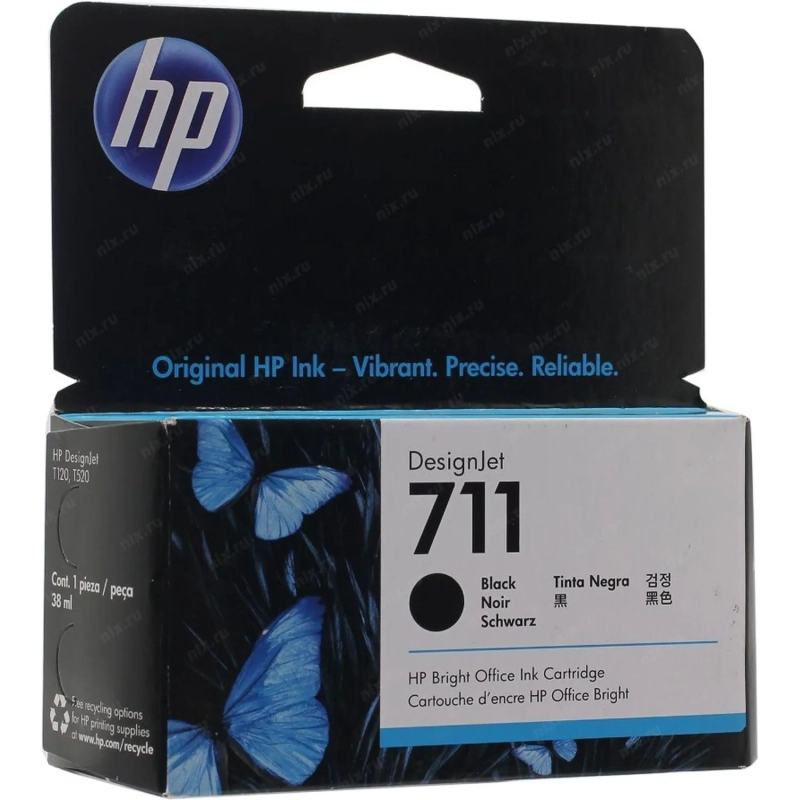 Картридж струйный HP 711 CZ129A чер. для DgnJ T120/520