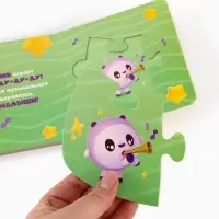 Книга картонная с пазлами &laquo;Музыкальная группа. Малышарики&raquo;, 12 стр.