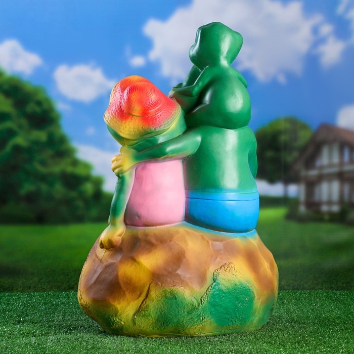 Садовая фигура  Садовая фигура "Семья лягушек" 40х31х59см большие