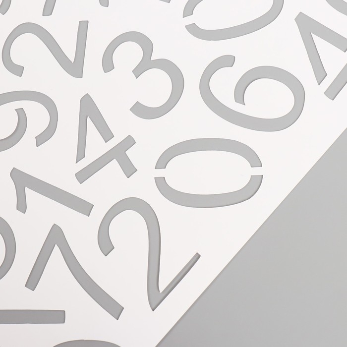 Трафарет пластиковый Трафарет пластиковый "Цифровой фон", 16х24 см