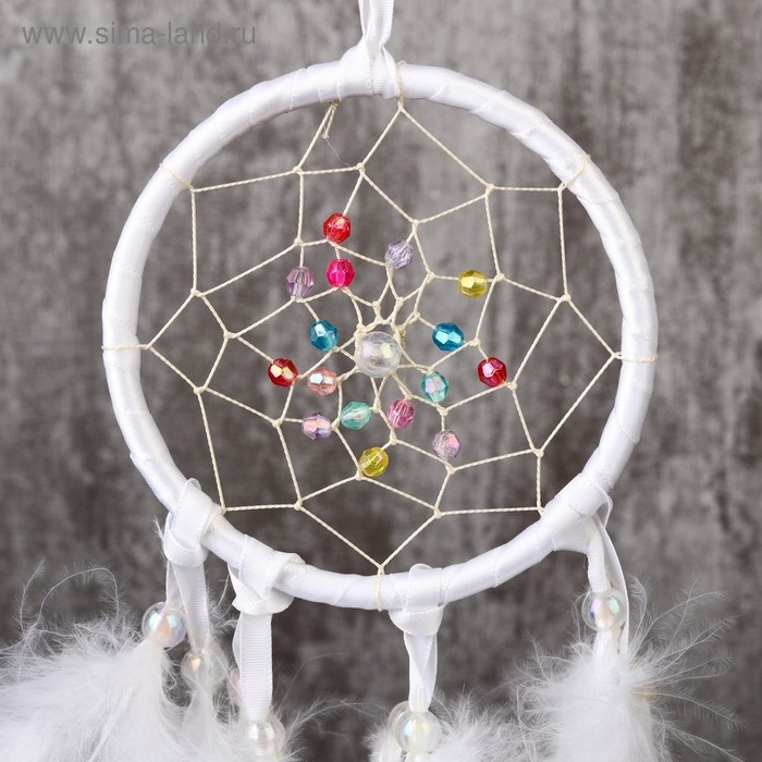 Ловец снов Ловец снов "Паутинка с жемчужинами" d=11 см МИКС 40 см