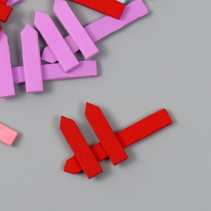 Декор для творчества дерево Декор для творчества дерево "Цветной указатель" набор 10 шт 3х5 см