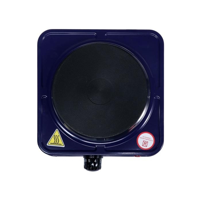 Плитка электрическая HOMESTAR HS-1102, 1000 Вт, 1 конфорка, цвет  Плитка электрическая HOMESTAR HS-1102, 1000 Вт, 1 конфорка, цвет "сапфир"