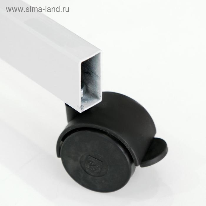 Доска двусторонняя 100х150 см, магнитно-маркерная/меловая, Calligrata СТАНДАРТ, поворотная на мобильном стенде, в алюминиевой рамке, с полочкой Доска двусторонняя 100х150 см, магнитно-маркерная/меловая, Calligrata СТАНДАРТ, поворотная на мобильном стенде, в алюминиевой рамке, с полочкой