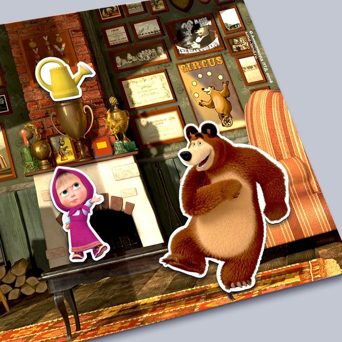 Магнитная игра «Развивающий», Маша и Медведь Магнитная игра «Развивающий», Маша и Медведь