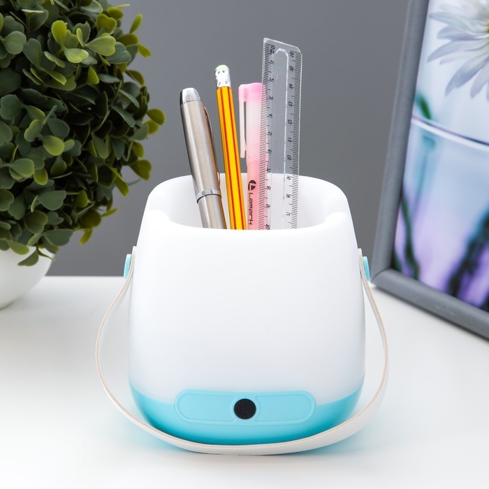 Настольная лампа сенсорная   Настольная лампа сенсорная  "Ланди" LED 4Вт от батареек МИКС 10,5х10,5х11 см RISALUX