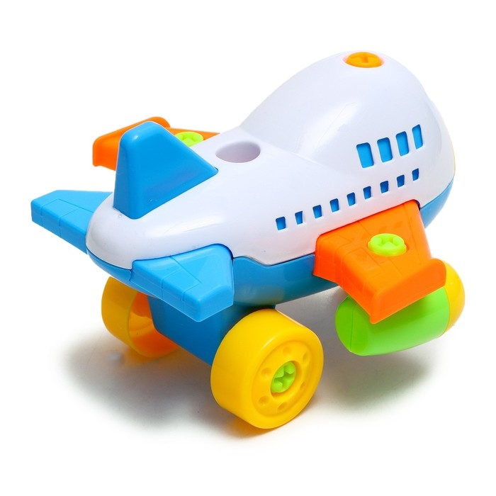 Конструктор винтовой «Самолётик», с отвёрткой, 22 детали, МИКС Конструктор винтовой «Самолётик», с отвёрткой, 22 детали, МИКС