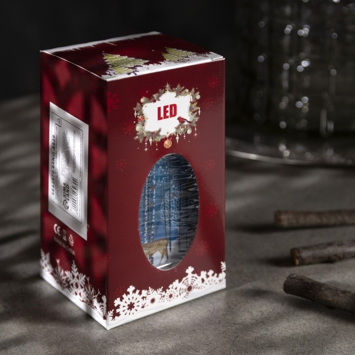 Светодиодная фигура «Фонарь с оленем» 6 × 13 × 6 см, пластик, батарейки AG13х3 (в комплекте), свечение тёплое белое Светодиодная фигура «Фонарь с оленем» 6 × 13 × 6 см, пластик, батарейки AG13х3 (в комплекте), свечение тёплое белое