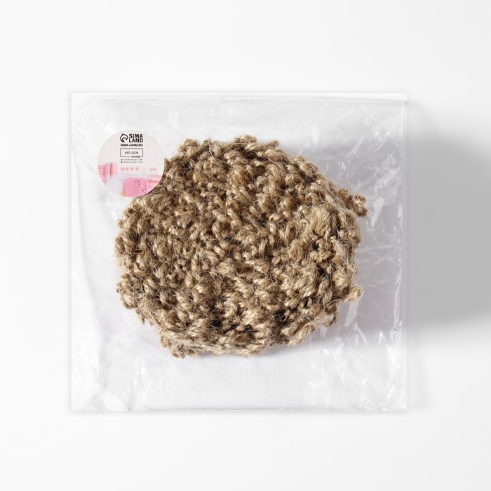 Тесьма декоративная холщовая, 4 см, 5 ± 0,5 м, цвет бежевый Тесьма декоративная холщовая, 4 см, 5 ± 0,5 м, цвет бежевый