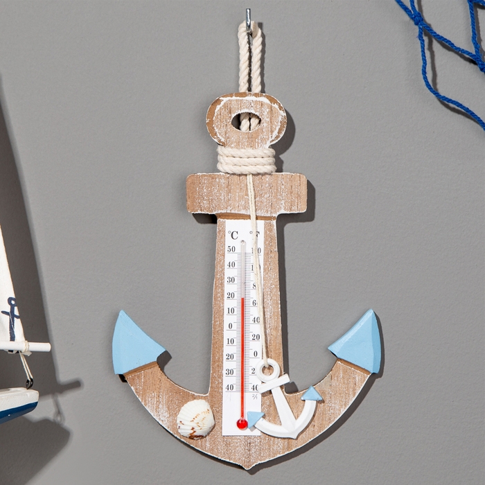Сувенир интерьерный Сувенир интерьерный "Якорь" с термометром 23*16см
