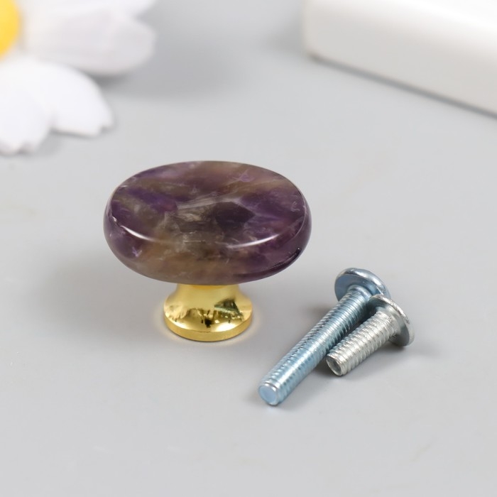 Ручка для шкатулки Ручка для шкатулки "Аметист" 2,6х1,7 см