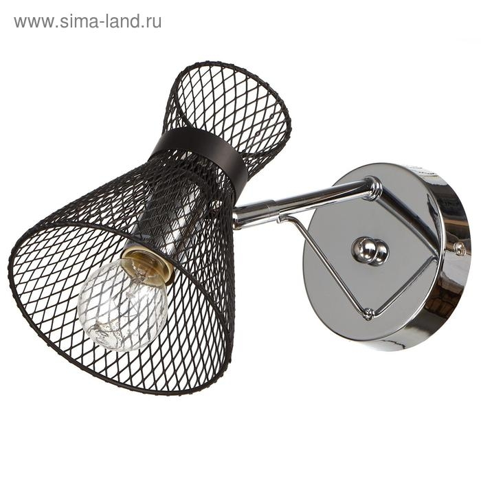 Бра 662456/1 E27 40Вт черный-хром 26х12х18 см