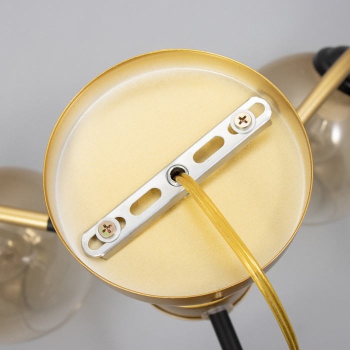 Люстра Люстра "Мерлия" 3хЕ27 40Вт черно-золотой 50х50х27 см BayerLux