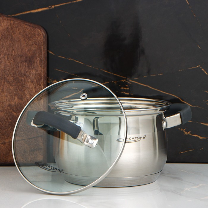 Кастрюля «Ирида», 1.9 л, d=16 см, капсульное дно, индукция Кастрюля «Ирида», 1.9 л, d=16 см, капсульное дно, индукция