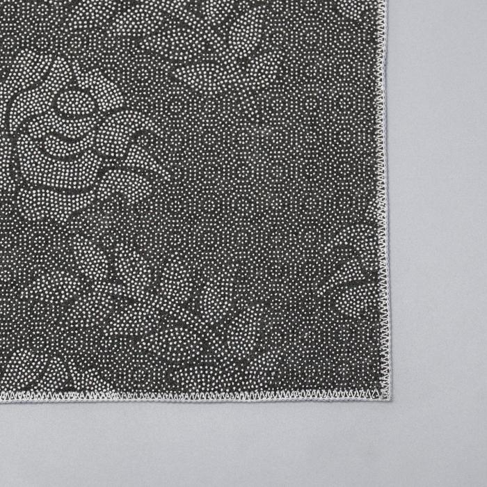 Набор ковриков Доляна «Образ», 2 шт, 45×120 см, 40×60 см, цвет синий