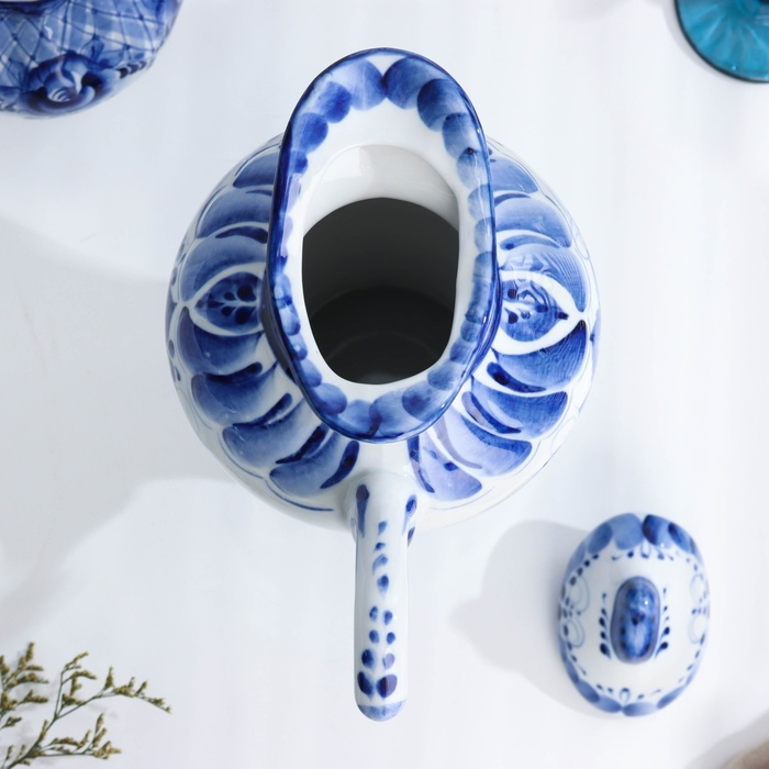 Кувшин «Лето», 17,2х17,2х29 см, 1,6 л, гжель Кувшин «Лето», 17,2х17,2х29 см, 1,6 л, гжель