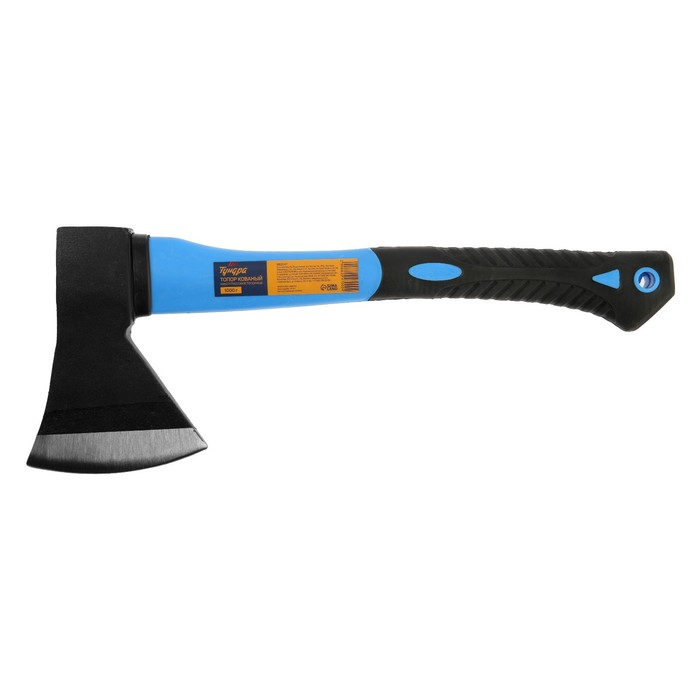 Топор кованый ТУНДРА, фиберглассовое обрезиненное топорище 43 см, 1000 г Топор кованый ТУНДРА, фиберглассовое обрезиненное топорище 43 см, 1000 г