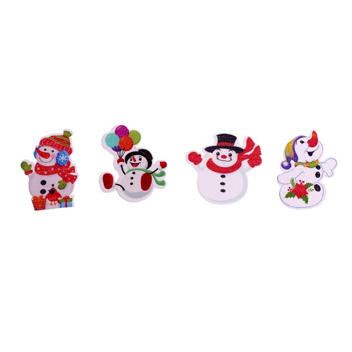 Набор для декора «Снеговики» 24 шт., МИКС Набор для декора «Снеговики» 24 шт., МИКС