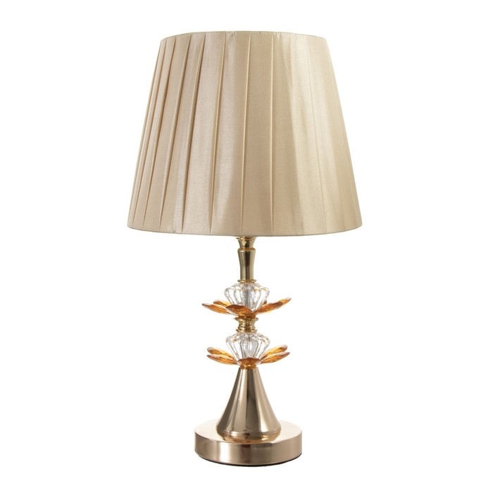 Настольная лампа Настольная лампа "Ариса" Е27 40Вт золото 22х22х38 см RISALUX