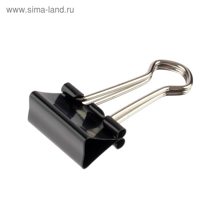 Зажимы для бумаг 19 мм, 12 штук, чёрные Зажимы для бумаг 19 мм, 12 штук, чёрные