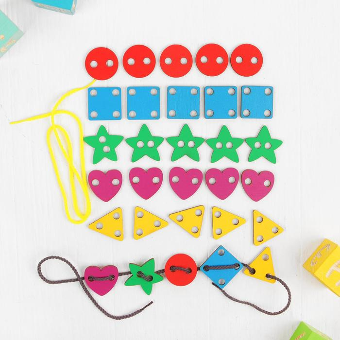 Шнуровка  Шнуровка "Геометрические фигуры"