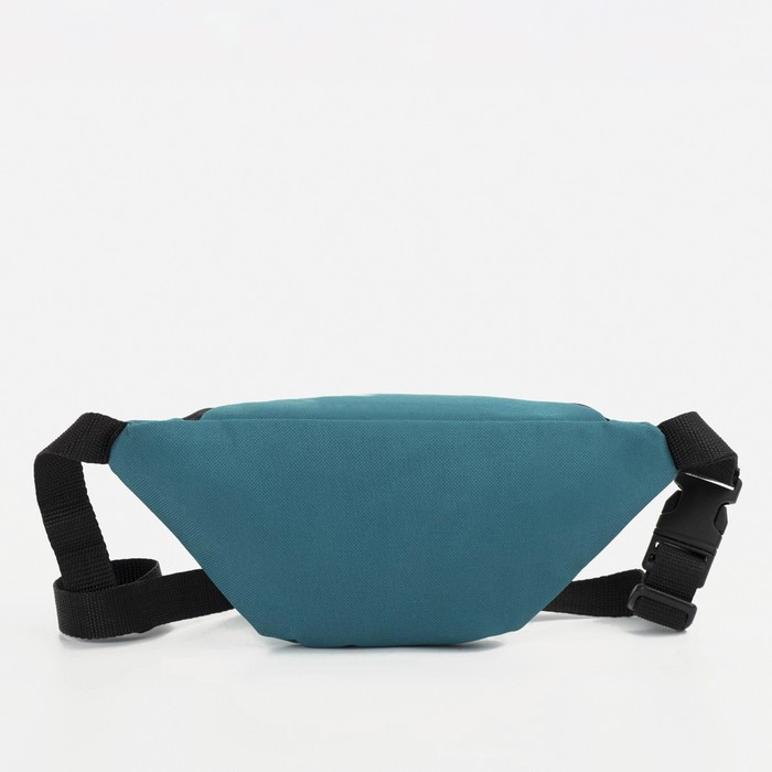 Поясная сумка на молнии, цвет бирюзовый Поясная сумка на молнии, цвет бирюзовый