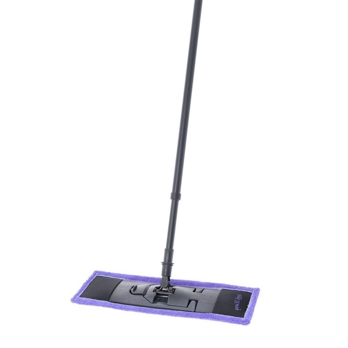 Швабра с насадкой, насадка 42х13.5 см,телескопическая ручка 84-150 см, из микроволокна Швабра с насадкой, насадка 42х13.5 см,телескопическая ручка 84-150 см, из микроволокна