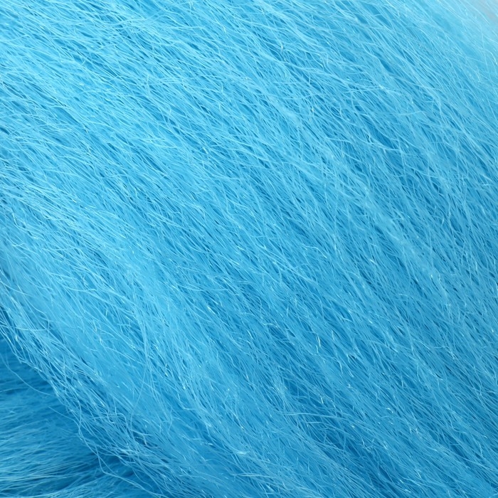 ZUMBA Канекалон однотонный, гофрированный, 60 см, 100 гр, цвет голубой(#AY32)