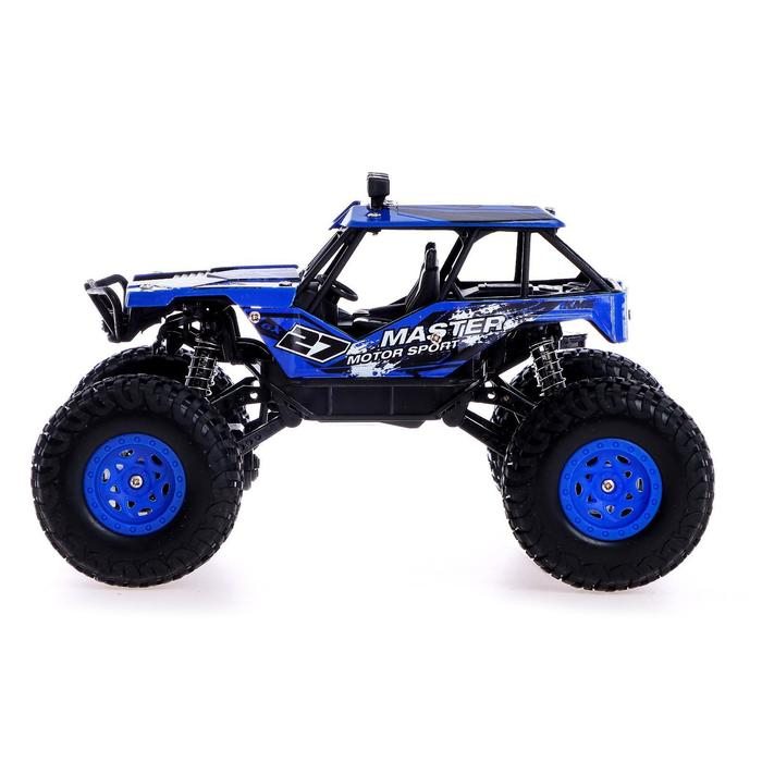 Джип радиоуправляемый «Кросс», работает от батареек, цвет синий Джип радиоуправляемый «Кросс», работает от батареек, цвет синий