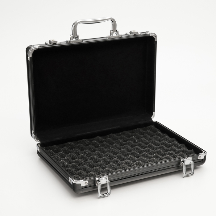 Металлический кейс, 30 х 21 х 6.5 см, черный Металлический кейс, 30 х 21 х 6.5 см, черный