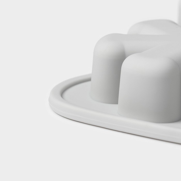 Форма для выпечки новогодняя Доляна «Новогодняя варежка», силикон, 6 ячеек, 24×20,5×2,5 см, цвет серый Форма для выпечки новогодняя Доляна «Новогодняя варежка», силикон, 6 ячеек, 24×20,5×2,5 см, цвет серый