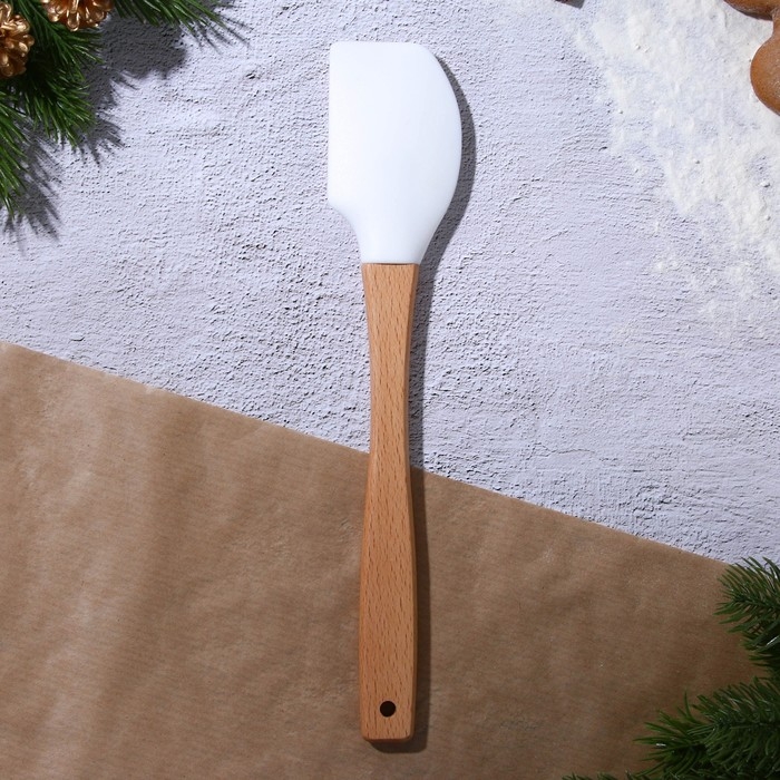 Новый год. Лопатка силиконовая «Печеньки», 26 х 5 см Новый год. Лопатка силиконовая «Печеньки», 26 х 5 см