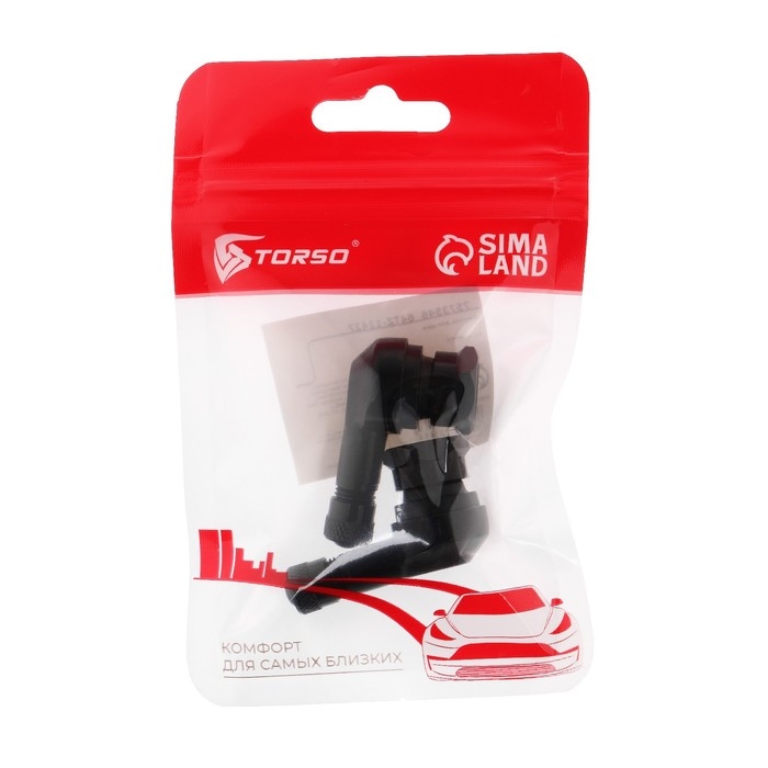 Вентиль для мотошин TORSO, угол 90°, набор 2 шт Вентиль для мотошин TORSO, угол 90°, набор 2 шт